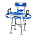 360-Degree Adjustable Swivel Shower Chair