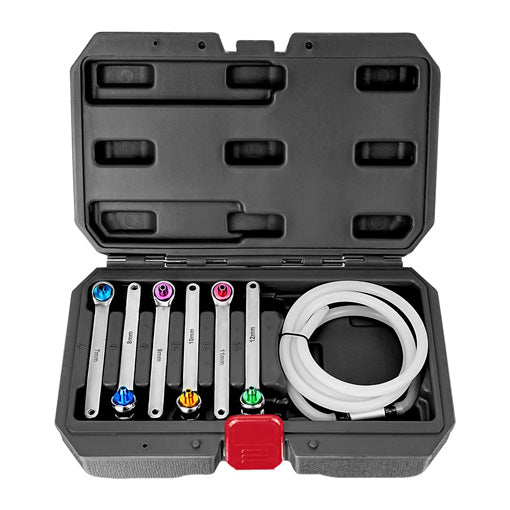 Brake Bleeding Wrench Set with Non-Return Check Valve