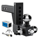 Adjustable Drop Hitch with Tri-Ball