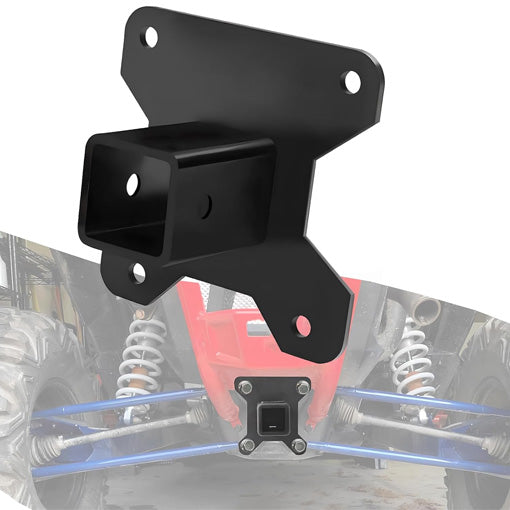 Bolt-on 2" UTV Rear Receiver Hitch Plate (for Polaris)