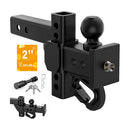 Height Adjustable Hitch with Hook & Mini Storage Box