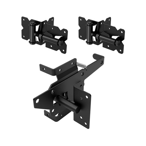 Self-Closing Gate Hinges And Latch