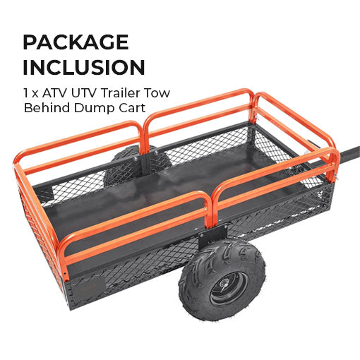 ATV UTV Trailer Tow Behind Dump Cart