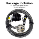 3-in-1 RV Sewer Waste Draining System