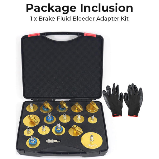 Brake Fluid Bleeder Adapter Kit