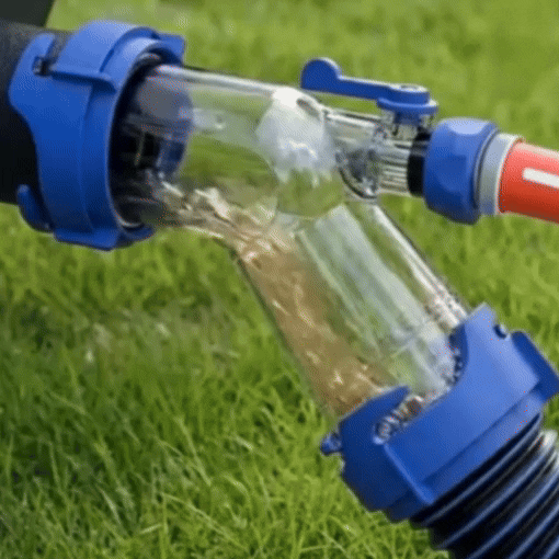 45-Degree RV Clear Tank Rinser with Backflow Preventer
