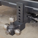 Adjustable Drop Hitch with Tri-Ball