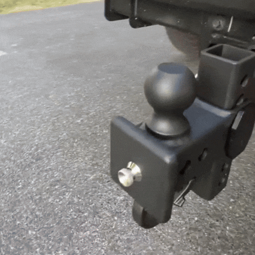 Height Adjustable Hitch with Hook & Mini Storage Box