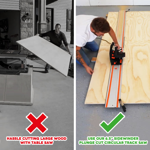 6.5” Sidewinder Plunge Cut Circular Track Saw