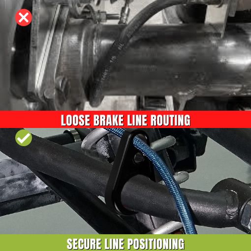 ATV Front Brake Line Clamps
