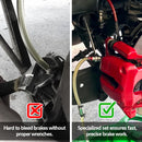 Brake Bleeding Wrench Set with Non-Return Check Valve