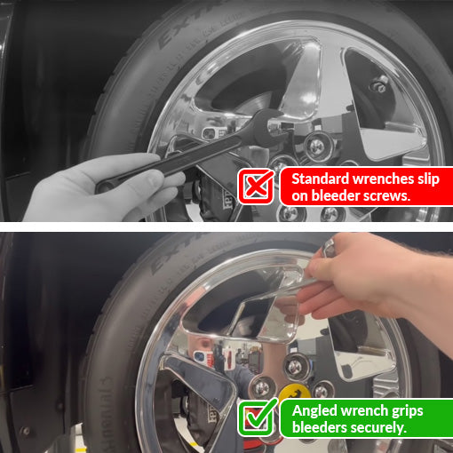 Angled Double-Box End Brake Bleeder Wrench Set