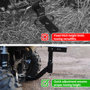 12" to 20" ATV UTV Adjustable Receiver Hitch