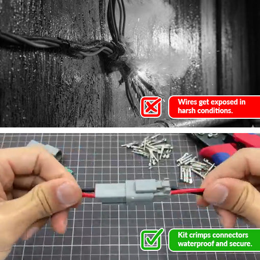 DT Connector Kit With Ratcheting Wire Crimper
