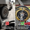 Trailer Axle Self-Adjusting Electric Brake Kit