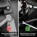 5-Piece Ratcheting Flare Nut Wrench Set