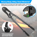 Heavy-Duty Wire Rope Swaging Crimping Tool (with Aluminum Sleeves)