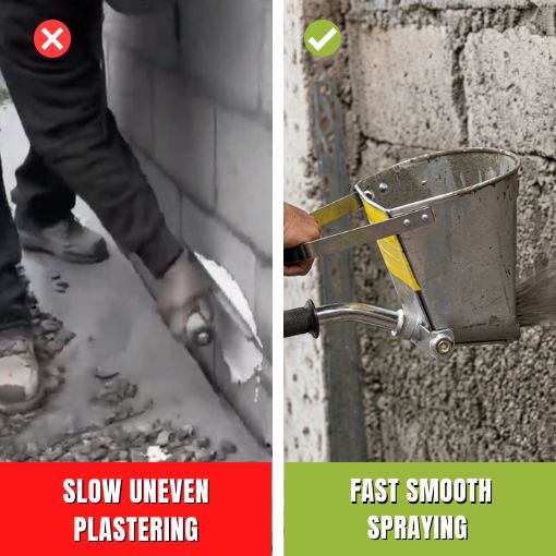 Easy 4-Jet Cement Mortar Stucco Sprayer