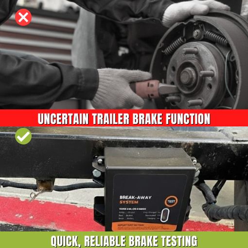 LED Test Trailer Brakes Breakaway Kit