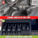 Long Flex Head Crows Foot Line Wrench Set