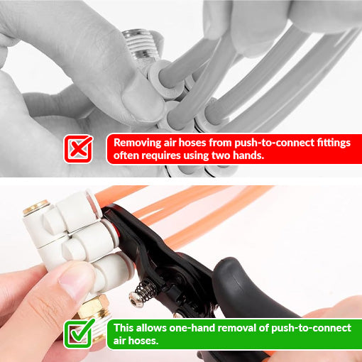 Push-To-Connect Air Line Removal Tool
