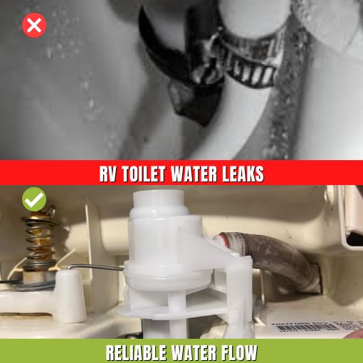 RV Toilet Water Valve Replacement Kit