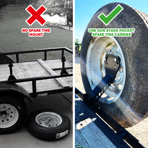 Stake Pocket Spare Tire Carrier