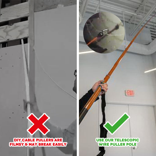 Telescopic Wire Puller Pole