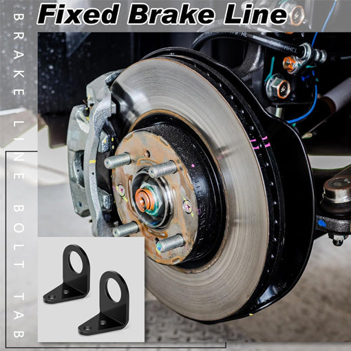 Bolt-on Mounting Hole 3/16" Brake Line Tabs