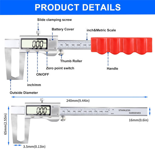 Disc Brake Rotor Digital Micrometer