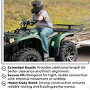 ATV UTV 1-1/4 inch to 2 inch Hitch Receiver Adapter