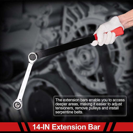 Ratcheting Serpentine Belt Tool Set