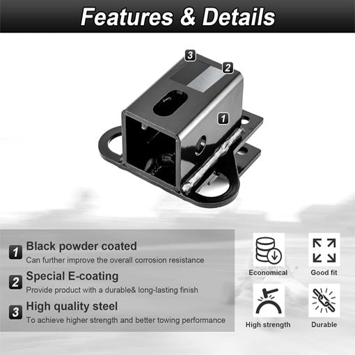 ATV 2-Inch Rear Receiver Hitch