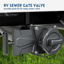 RV Sewer Gate Valve with Shut Off Valve and Leak-proof Cap