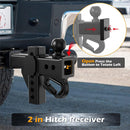 Height Adjustable Hitch with Hook & Mini Storage Box