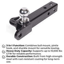 Heavy Duty 3-in-1 Trailer Tow Hitch