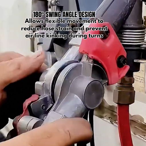 Angle Mount Swinger Gladhands for Tractor/Trailer (Red Emergency/Blue Service Set)
