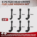Long Flex Head Crows Foot Line Wrench Set