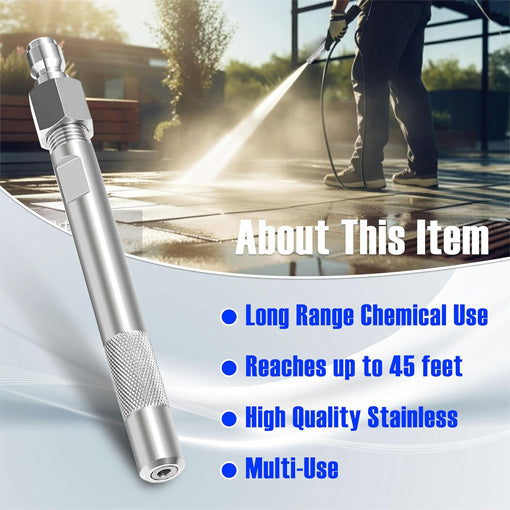 Pressure Washer Long Range Chemical Nozzle Shooter Tip