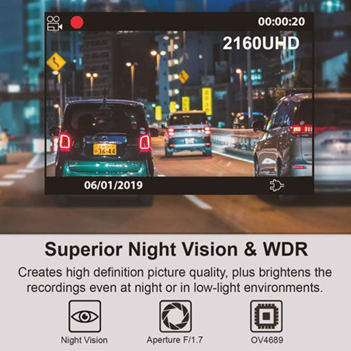 4K Ultra HD Car Dash Cam