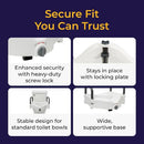 2-in-1 Raised Toilet Seat with Removable Padded Arms