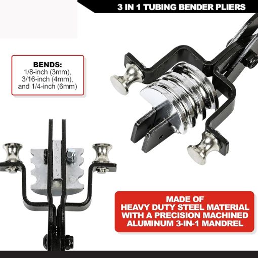 3-in-1 Small Range Tubing Bender Pliers