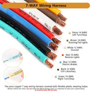 4/7 Pin Trailer Wiring Harness Connector with Mounting Bracket