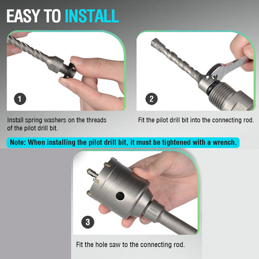 Concrete Hole Saw Kit
