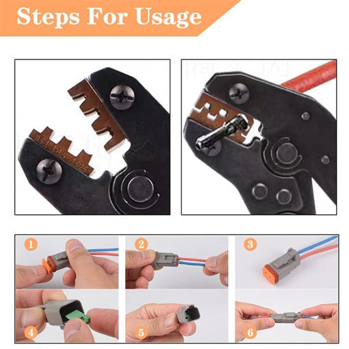 DT Connector Kit With Ratcheting Wire Crimper