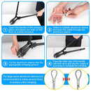 Heavy-Duty Wire Rope Swaging Crimping Tool (with Aluminum Sleeves)