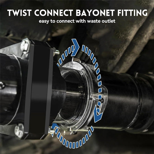 RV Sewer Gate Valve with Shut Off Valve and Leak-proof Cap