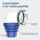 Hassle-free RV Sewer Hose 20FT with Wye Adapter Complete Kit