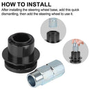 Steering Wheel Quick Release Disconnect Hub Kit