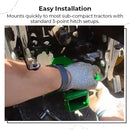 Bolt-on Rear Hitch Receiver for Sub-Compact Tractors